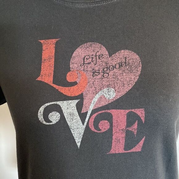 Life is Good LOVE tee sz S - Picture 2 of 7